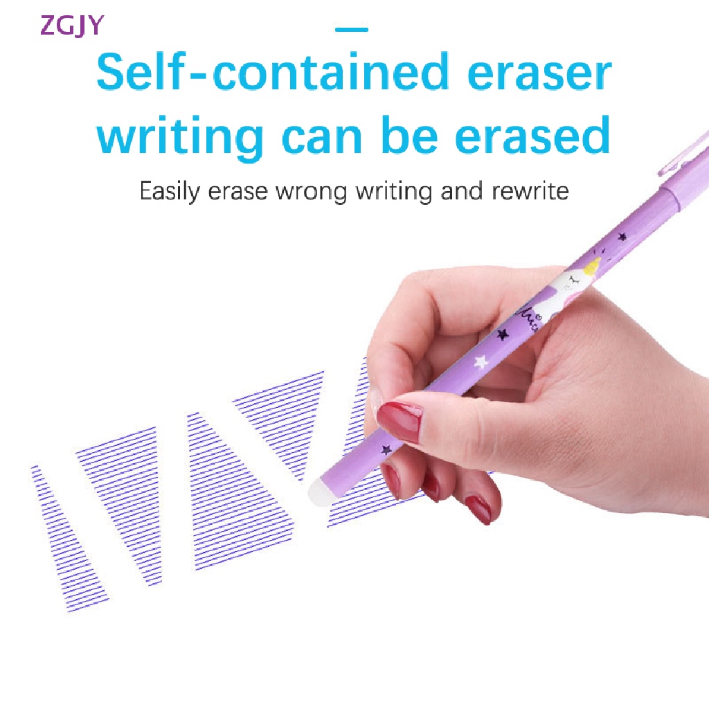 Set 4 Bút Mực Gel Ngòi 0.5mm Hình Kỳ Lân Dễ Thương Mới