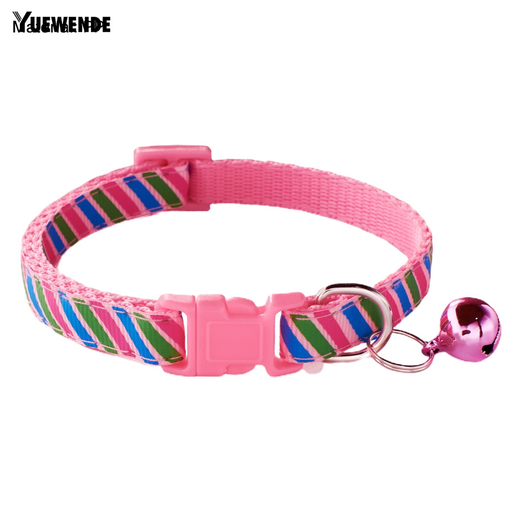 Vòng Cổ Tròn Họa Tiết Sọc Có Thể Điều Chỉnh Cho Thú Cưng