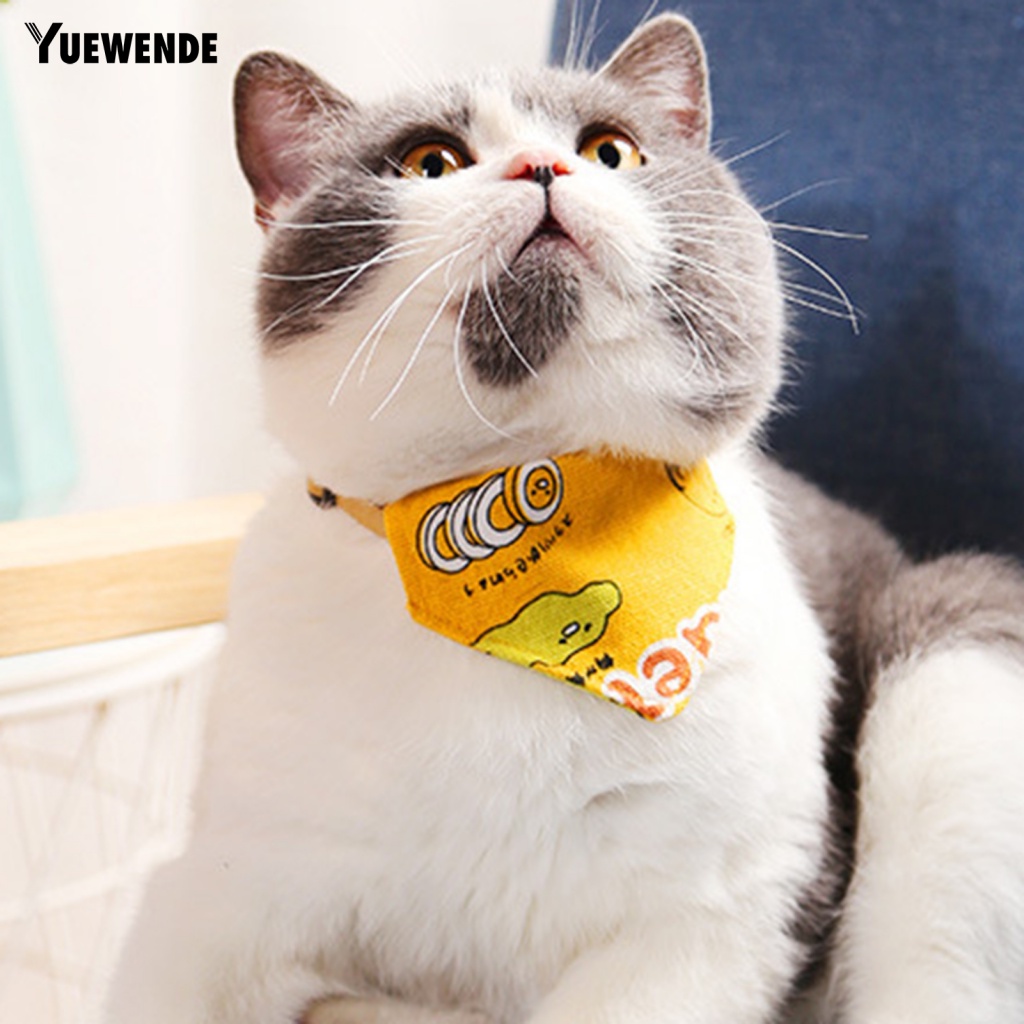 Ye.b Yếm Ăn Hình Tam Giác In Hình Dễ Thương Có Thể Giặt Rửa Cho Cún Cưng Hàng Ngày