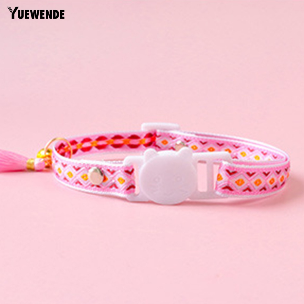 Vòng Cổ Gắn Chuông Họa Tiết Hình Học Nhiều Màu Thời Trang Cho Thú Cưng