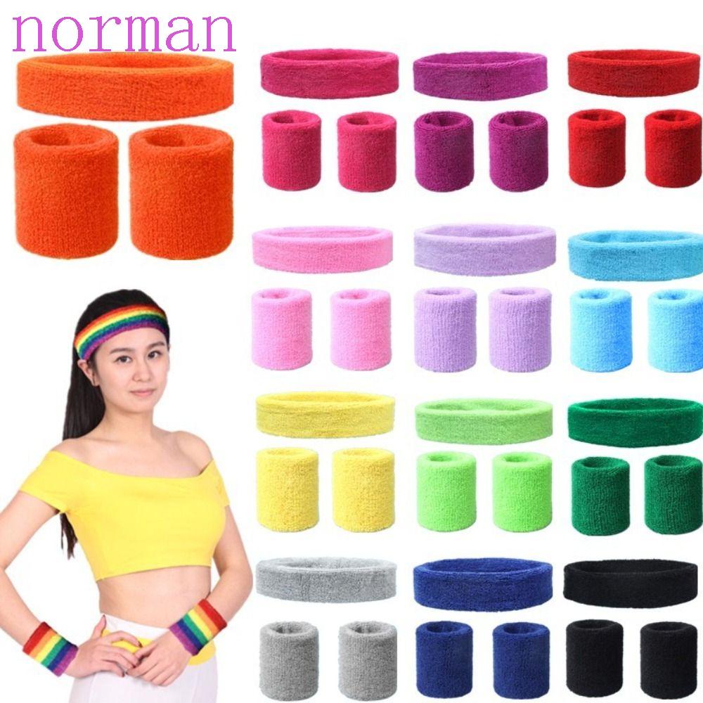 Norman Băng Đô Nhung Dày Thấm Hút Mồ Hôi Tiện Dụng Cho Nam Chơi Thể Thao / Yoga / Chạy Bộ