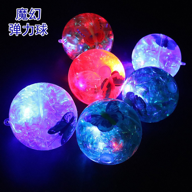 5.5 Quả Bóng Nảy Trong Suốt Phát Sáng Đồ Chơi Cho Bé