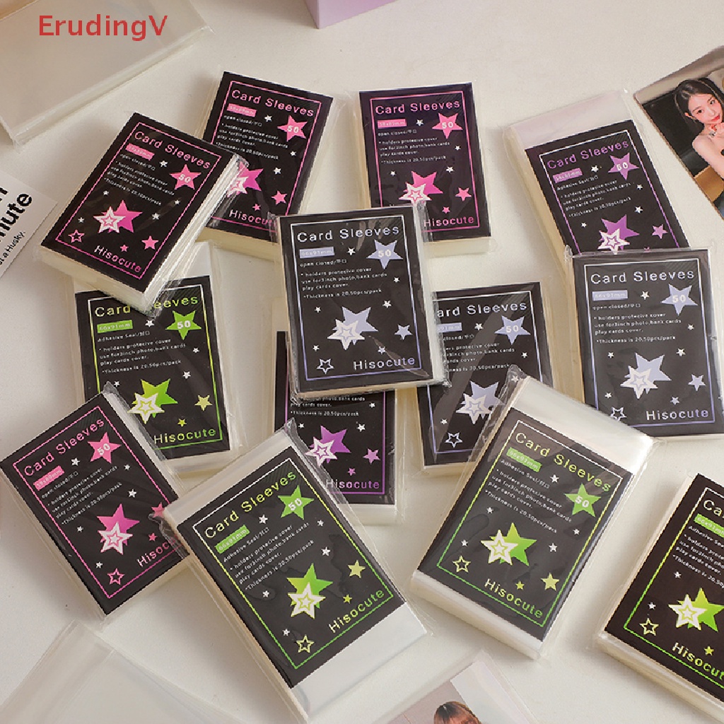 Set 50 Tấm Phim Trong Suốt Bảo Vệ Album Ảnh 3 Inch Không Axit