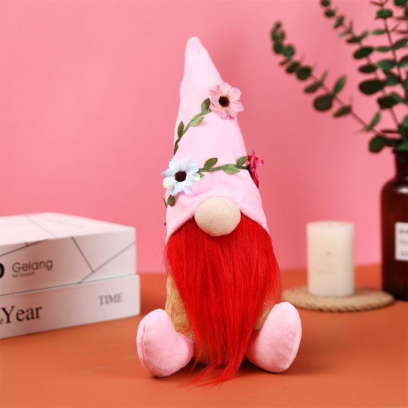 Tốt Nhất Mùa Xuân Hoa Gnome Easter Gnomes Kệ Handmade Tomte Swedish Gnome Nisse Scandinavian Elf Dwarf Nhồi Bông