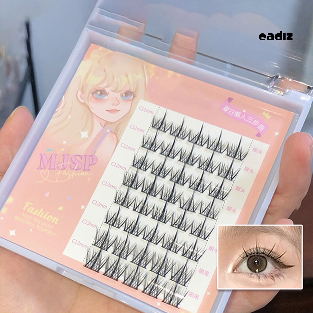 1 Bộ Lông Mi Giả Mềm Mại Dày Màu Đen Tự Nhiên