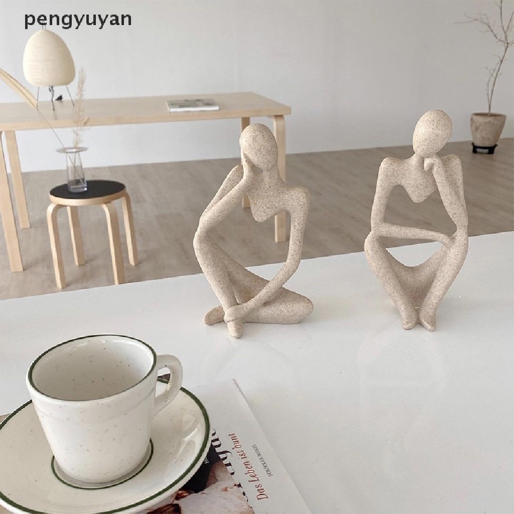 [pengyuyan] Tượng Điêu Khắc Thủ Công Hiện Đại Trang Trí Phòng Khách [Mới]