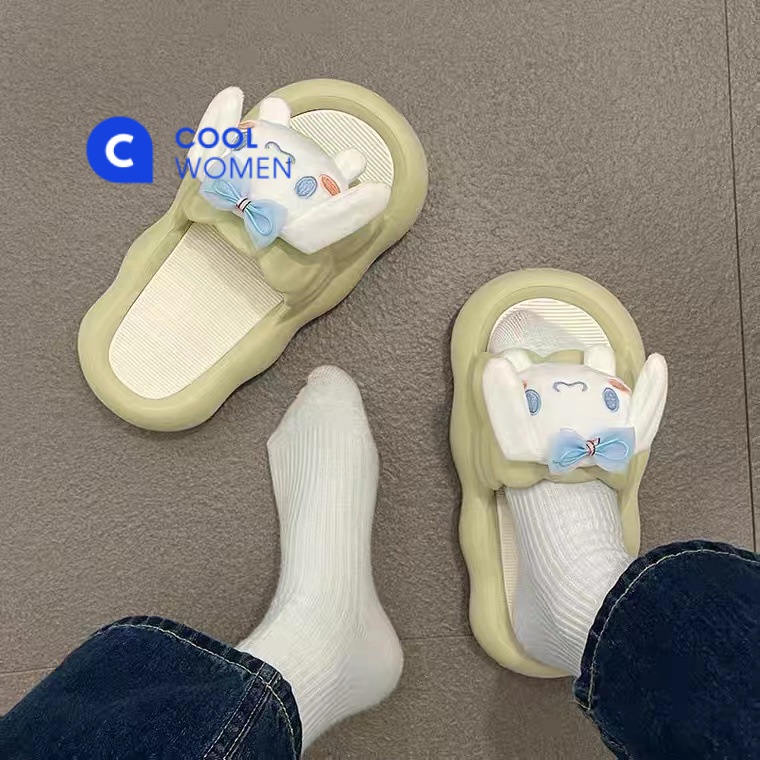 Dép Sandal Đế Dày Chống Trượt Phong Cách Hoạt Hình Chó Cinnamon Thời Trang Mùa Hè Dành Cho Bạn Nữ