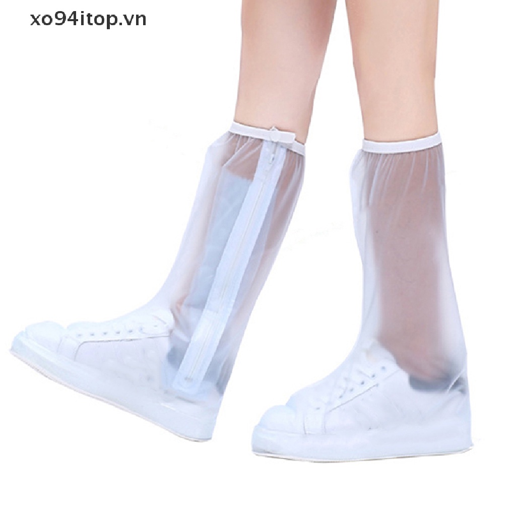 Xoitop Ủng Đi Mưa Dài Có Dây Kéo Chống Trượt Chống Nước Có Thể Tái Sử Dụng