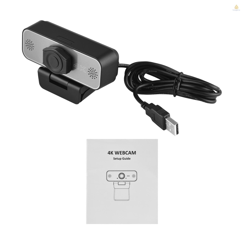 Webcam 4K Ultra HD USB Kèm Micro Cố Định Lập Trình Live Streaming Online