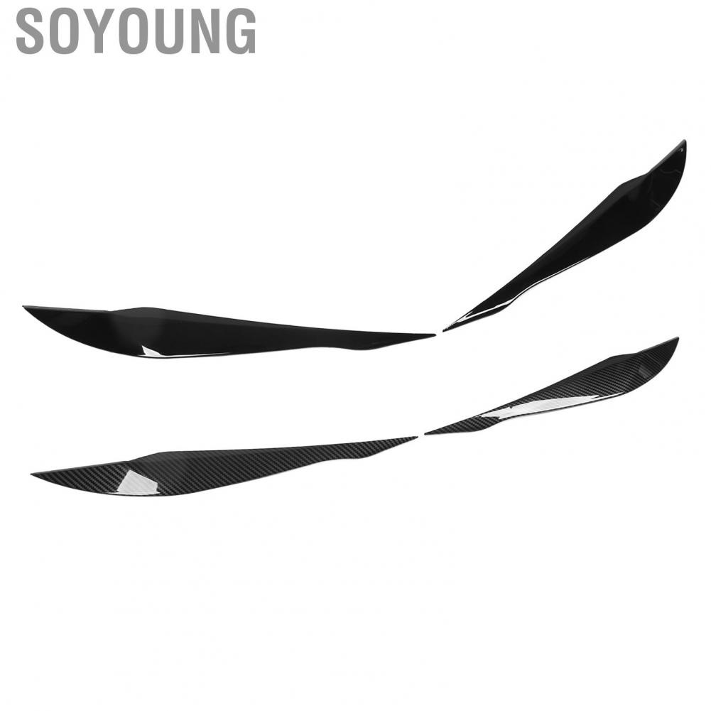 Soyoung Headlight Eyebrow Head Light Eyelid Easy Installation 1 Pair for Replacement