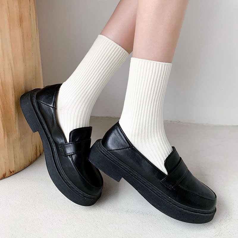 Vớ Cổ Cao Dày Dặn Giữ Ấm Thoải Mái Cho Nữ
