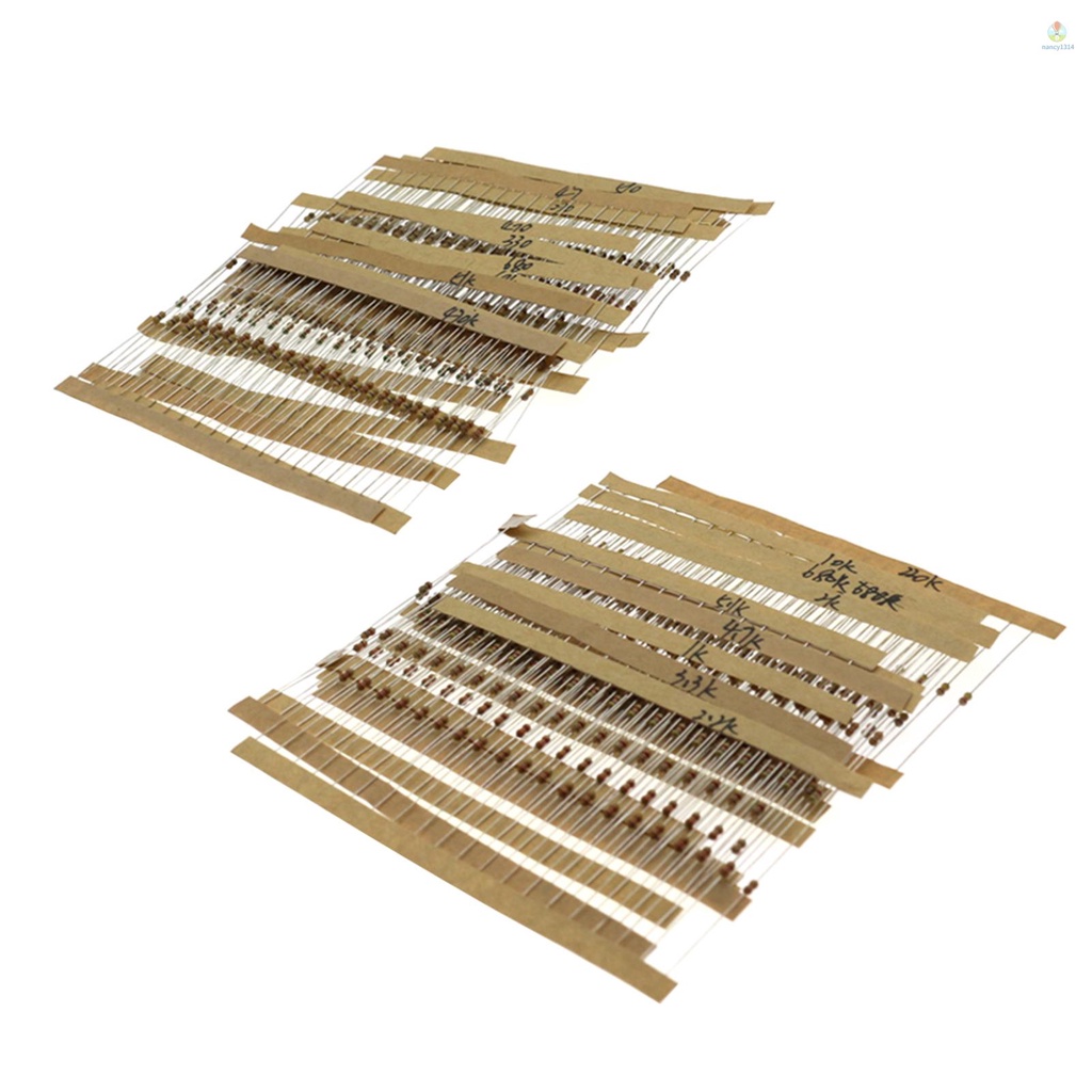 Set 600 Điện Trở Màng Carbon 1 / 6W 5% 10-1M Ohm Chuyên Dụng