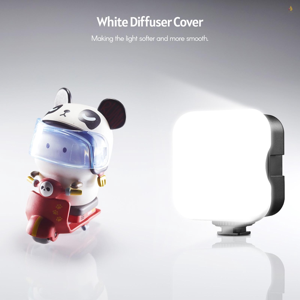 Đèn LED 6Bi Bi Mini Có Thể Sạc Lại 3200K-6500K Với 3 Giá Đỡ Để Live Streaming