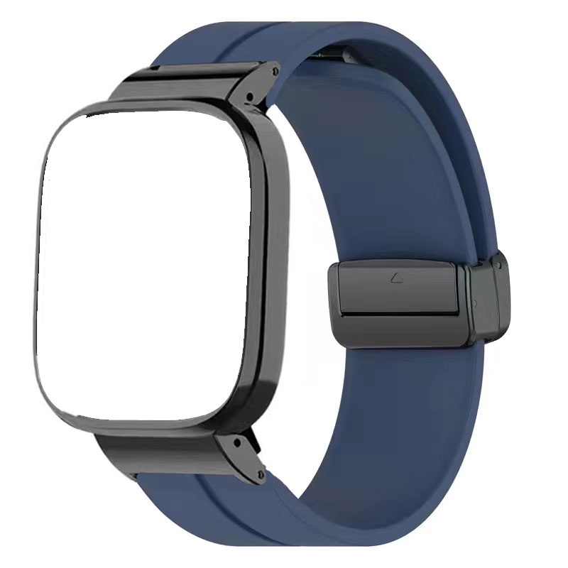 Jansin Magnetic Silicone Strap+Metal Case For Redmi Watch 2 Lite Xiaomi Mi Watch Lite