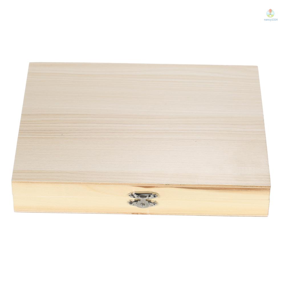 Hộp Trượt Đựng Kính Hiển Vi 100 Ô Bằng Gỗ Có Số Cho Prepared