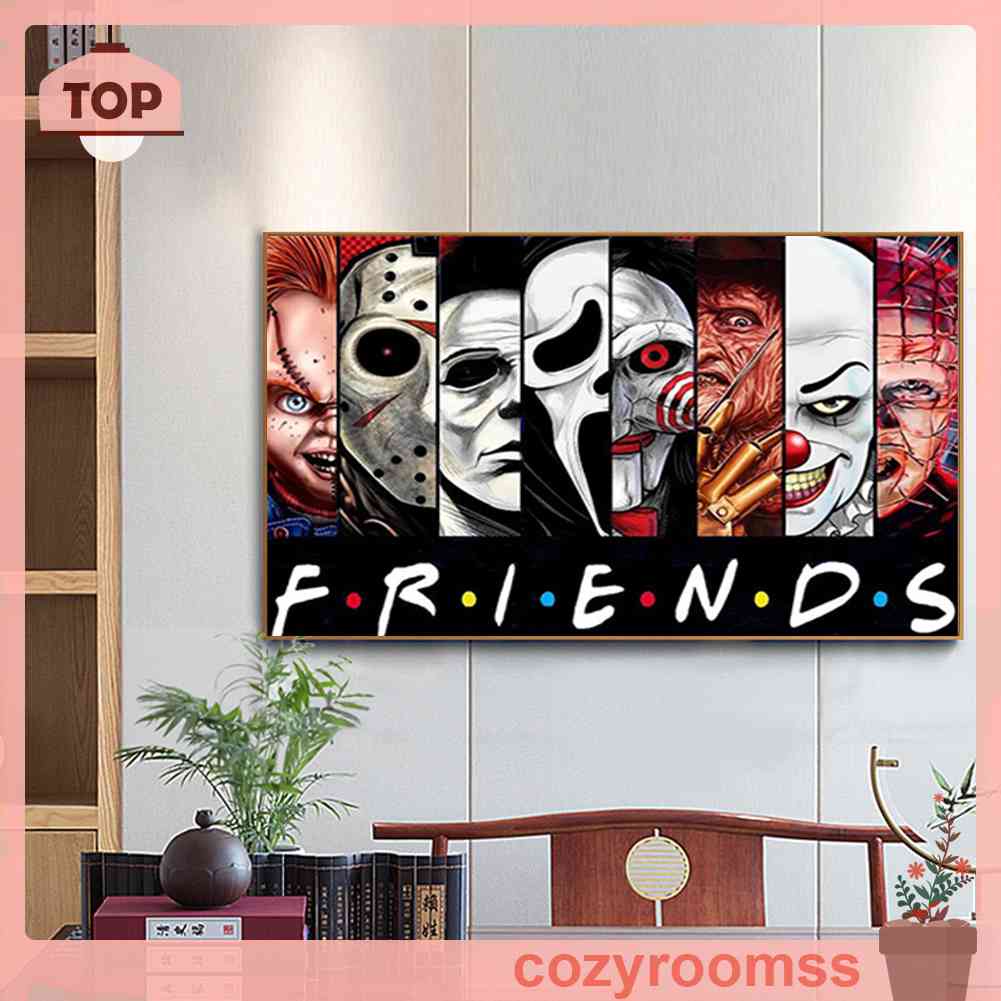 Bộ Tranh Đính Đá Toàn Diện Họa Tiết Phim Kinh Dị Độc Đáo Trang Trí Nhà Cửa