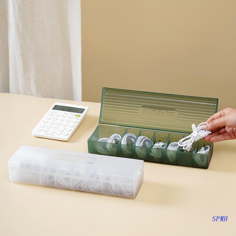 Hộp Trong Suốt Đựng Dây Cáp Sạc USB Tiện Dụng