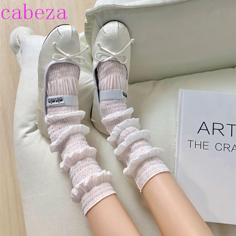 Vớ Lolita Mỏng Mềm Thấm Hút Mồ Hôi Thoáng Khí Cao Đến Đầu Gối Thời Trang Mùa Hè Cho Nữ