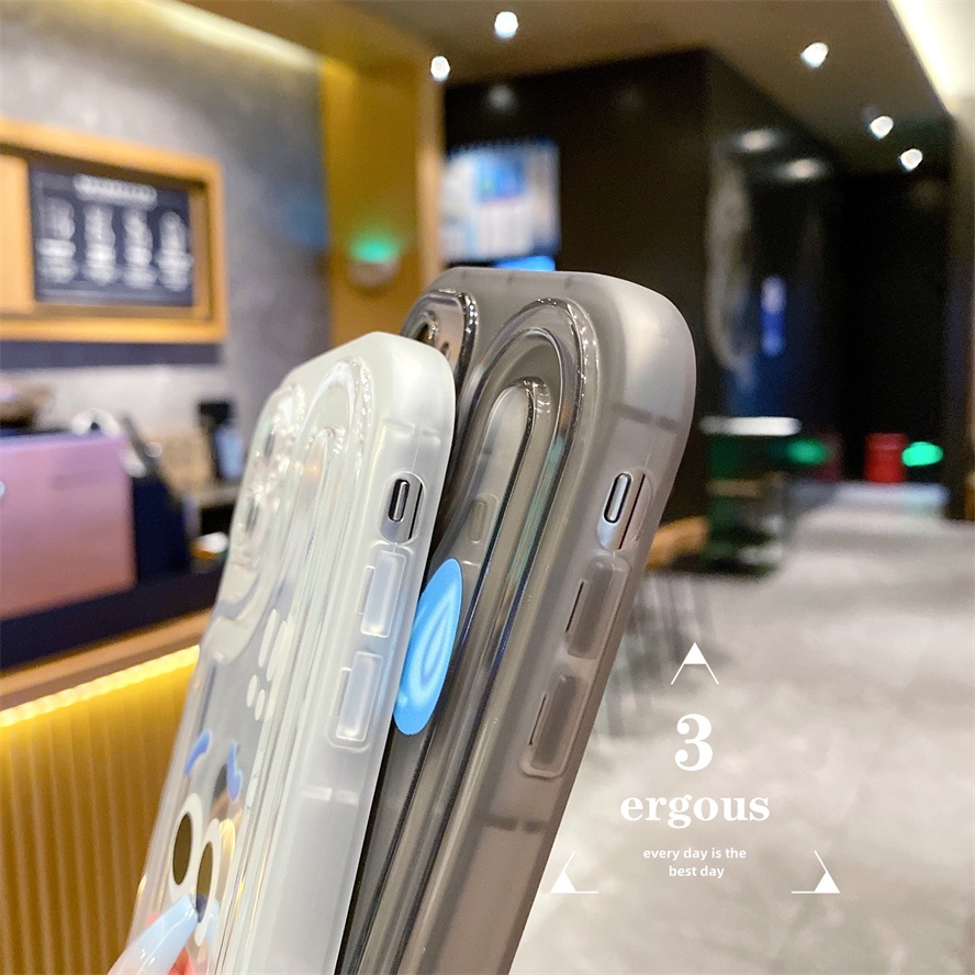 Ốp Điện Thoại TPU Mềm Họa Tiết Mặt Cười Vui Nhộn Bảo Vệ Ống Kính Cho iPhone 14 13 12 11 Pro Max 7 8 Plus SE2020 X XR Xs Max