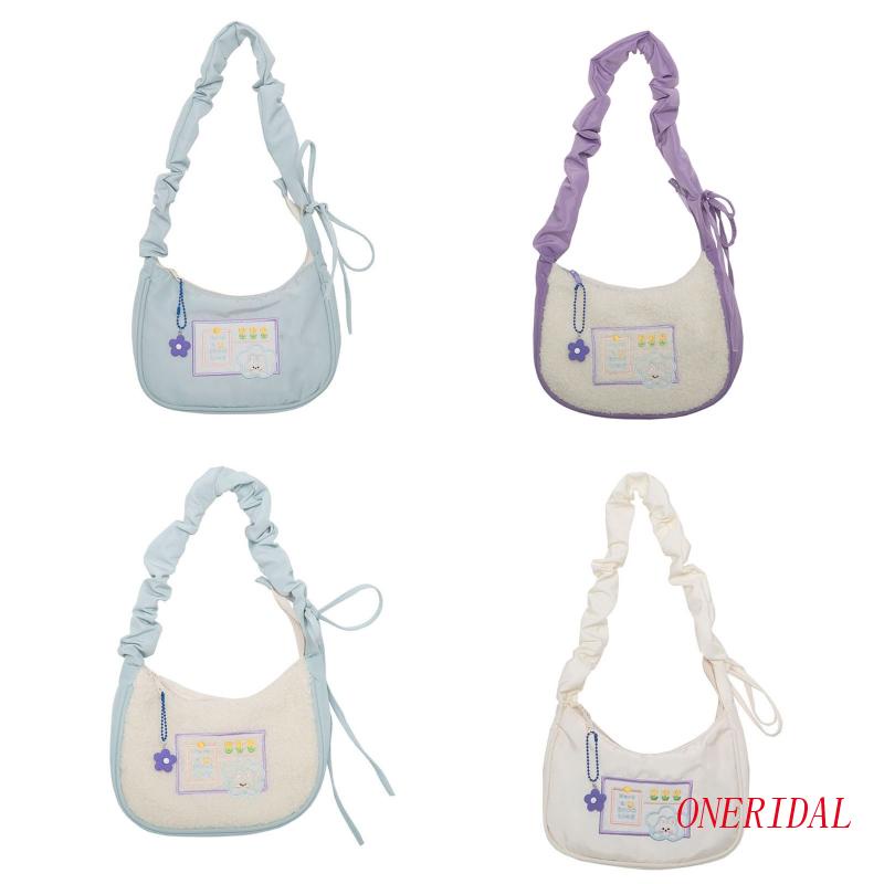 Túi Đeo Vai In Họa Tiết Hoạt Hình Dễ Thương Phong Cách Pháp Thời Trang Cho Nữ