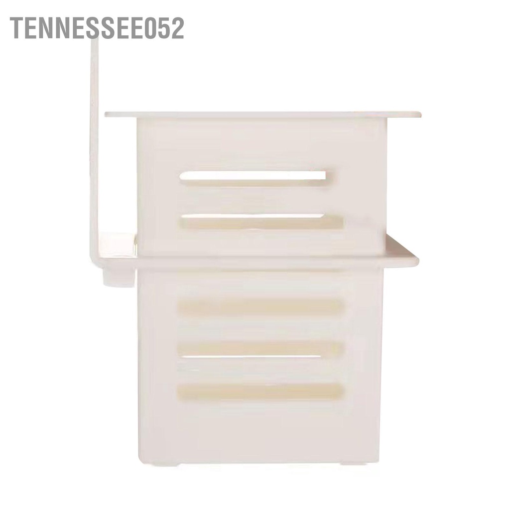 Tennessee052 Phòng Tắm Nhà Bếp Thoát Kệ Dính Nhựa Chống Nước Tường Nhỏ Đũa Rổ Tổ Chức Trắng