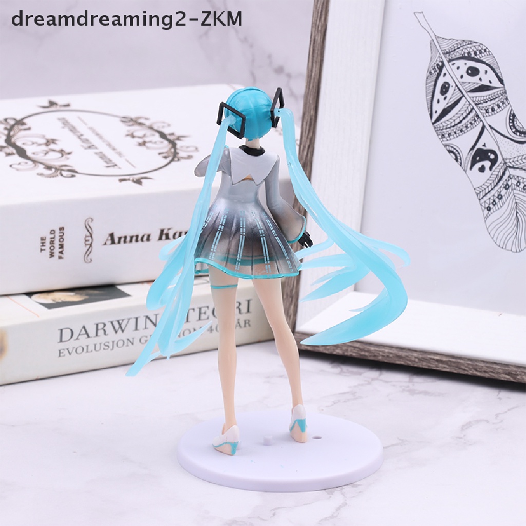 1 Búp Bê Hoạt Hình Hatsune Miku Màu Xanh Dương Handmade Trang Trí Xe Hơi [zkm]