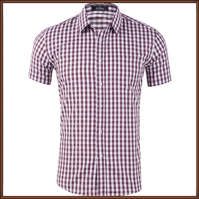 Áo Sơ Mi Tay Ngắn Họa Tiết Kẻ Sọc Thời Trang Mùa Hè Cho Nam