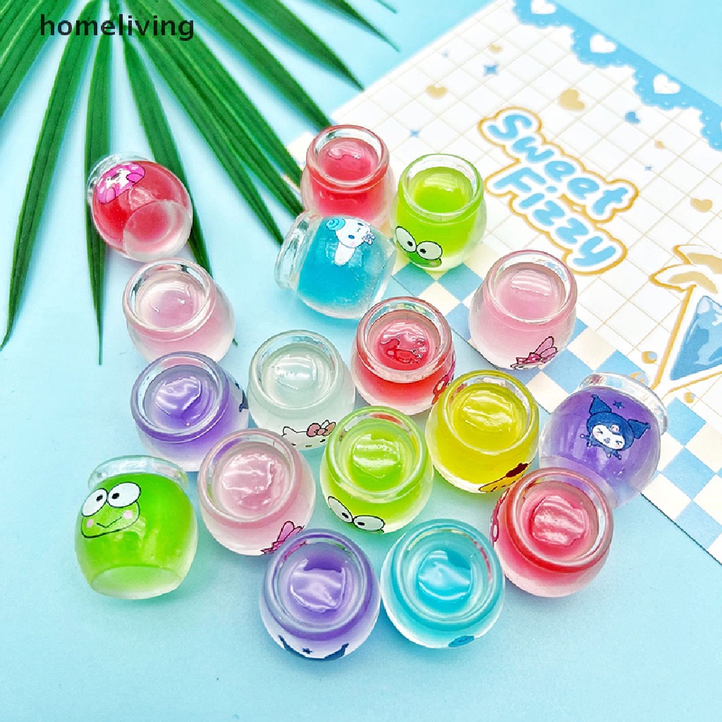 Bộ 2 Lọ Mật Ong Mini Bằng Nhựa Resin Phát Sáng Dễ Thương Dùng Trang Trí