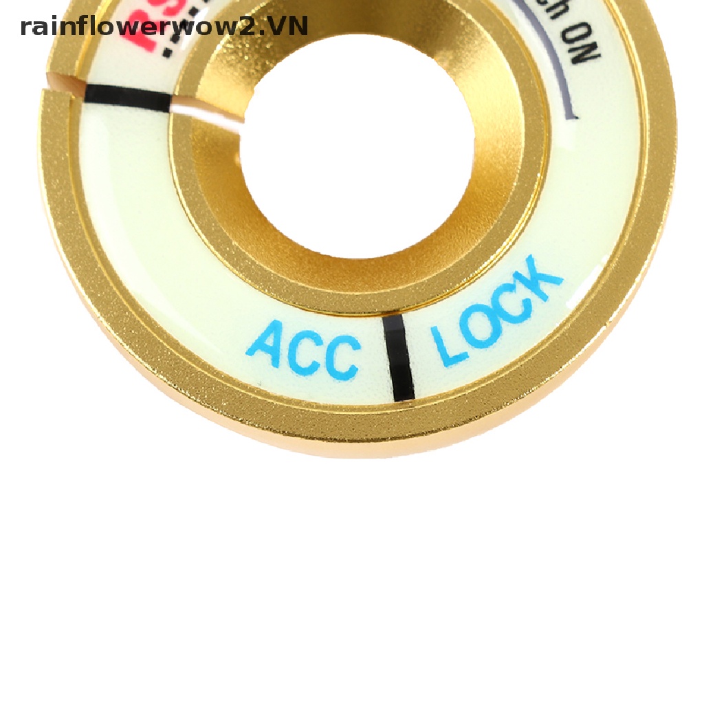 Vỏ Bọc Công Tắc Đánh Lửa Xe Hơi Hình Tròn 3D Dạ Quang