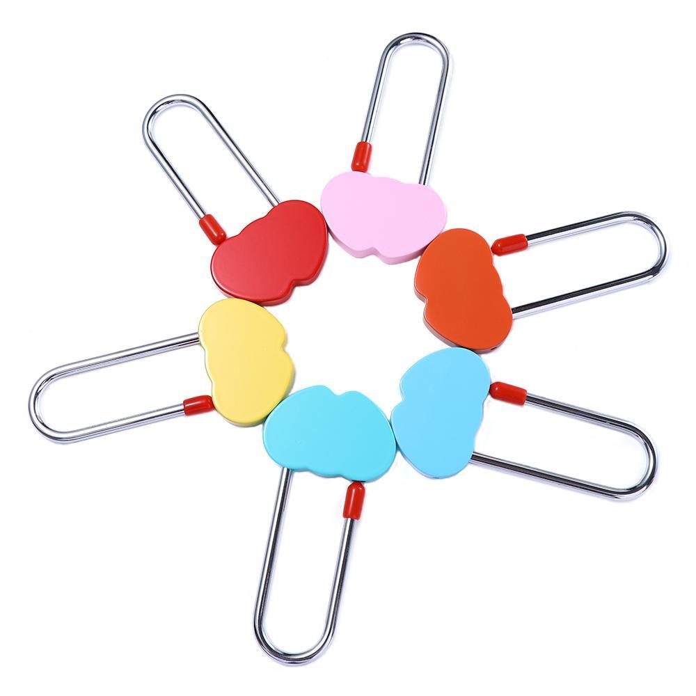 Augustine Love Lock Kỷ Niệm Cặp Đôi Bằng Kim Loại Mini Không Chìa Khóa Thích Hợp Đi Du Lịch