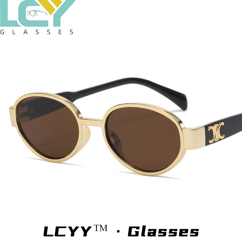 Kính Mát Gọng oval Phong Cách Âu Mỹ Cổ Điển Thời Trang LCYY2023 / 18128