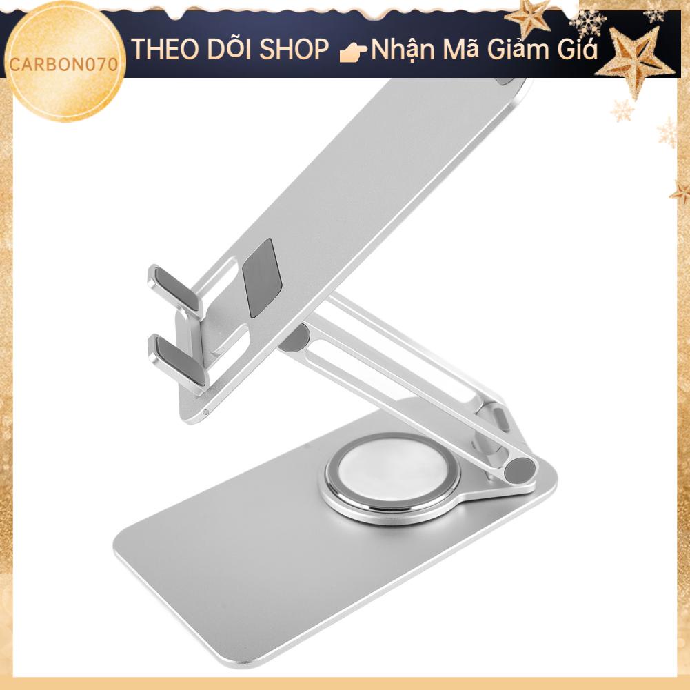 Carbon070 Giá đỡ điện thoại di động có thể gập lại bằng hợp kim nhôm để bàn xoay được cho máy tính bảng Tất cả