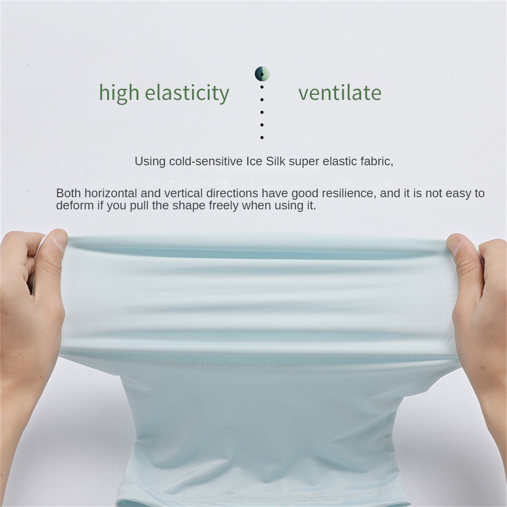 Tấm Che Nắng Bằng Lụa Mát Cho Mùa Xuân Và Mùa Hè Tấm Che Cổ Kỳ Diệu Mát Mẻ Và Thoáng Khí Độ Đàn Hồi Cao Và Tươi Mới Cho Học Sinh Đạp Xe