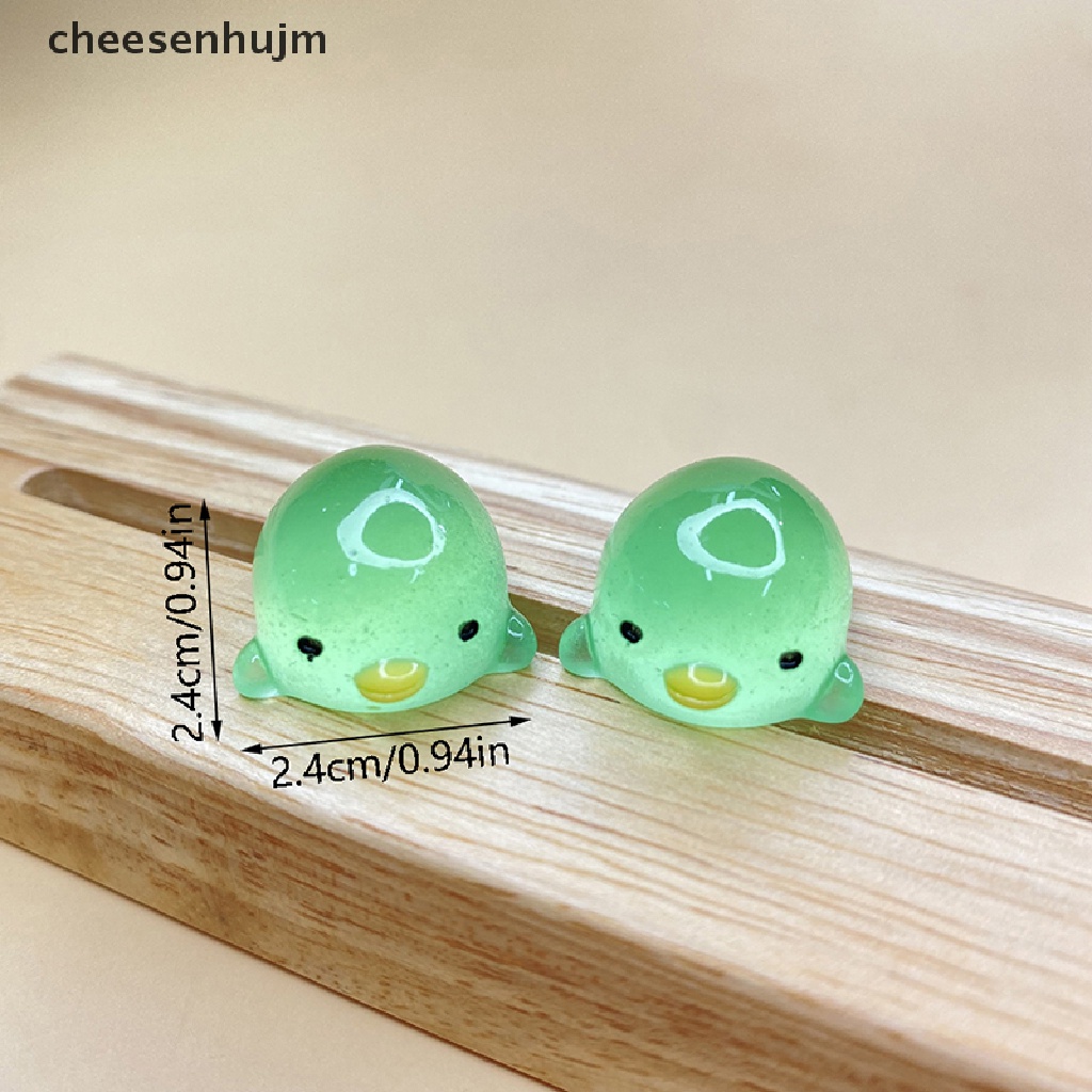 Set 2 Chú Vịt Mini Bằng Nhựa Phát Quang Trang Trí Tiệc Giáng Sinh