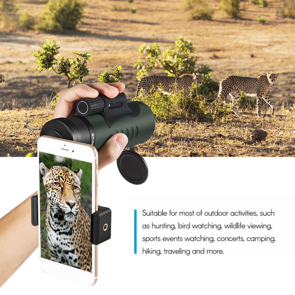 Ống Nhòm Đơn 12X50 HD FMC BAK4 Prisms 10M Chống Thấm Nước Kèm Túi Đựng Cho Hoạt Động Thể Thao Ngoài Trời