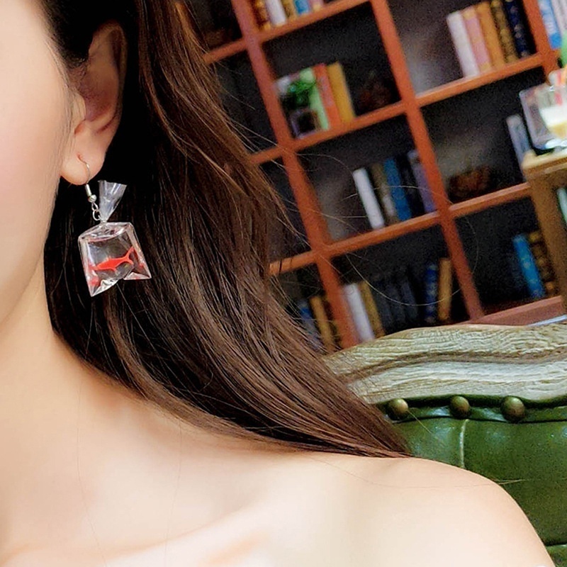 Bông Tai Hình Cá Koi Bằng Acrylic Độc Đáo Thời Trang