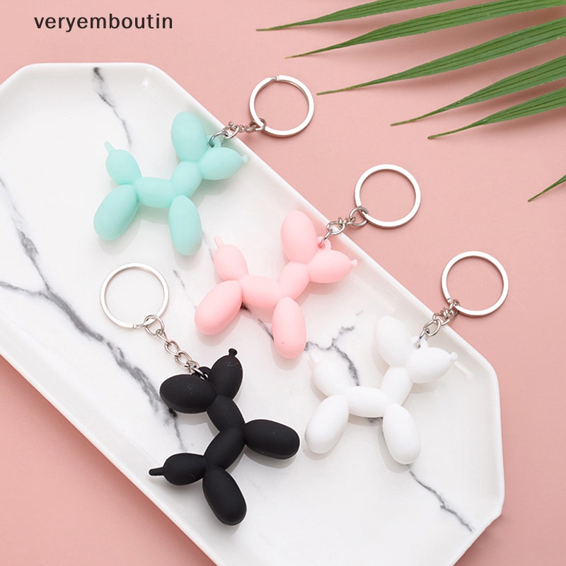 Móc Khóa Hình Chú Chó Trong Bong Bóng Dễ Thương