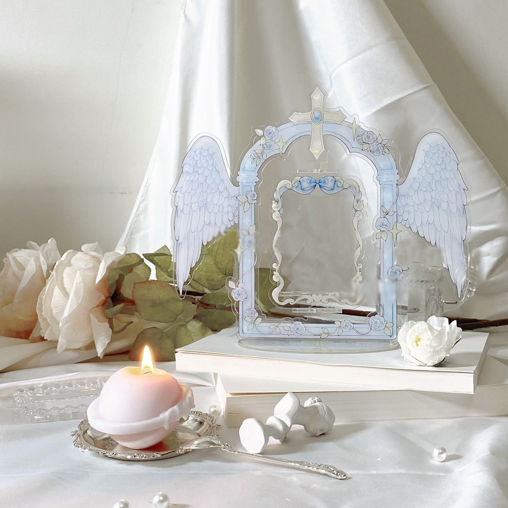 Khung Ảnh Để Bàn 3inch Bằng Acrylic Hình Thiên Thần Dễ Thương