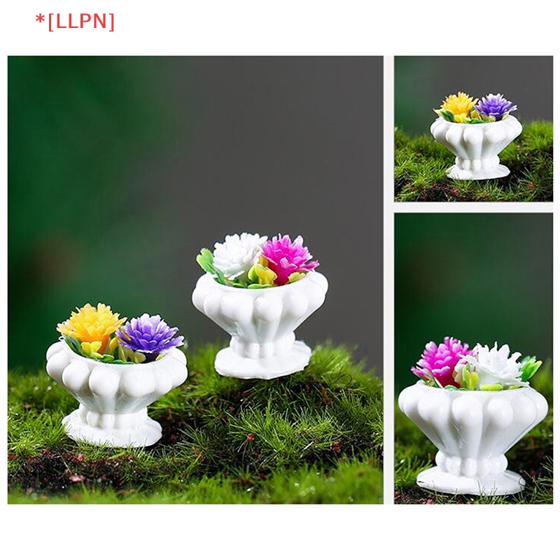 Đồ trang trí Chậu Hoa Mini Trang Trí Nhà Búp Bê Tỉ Lệ 1 / 12