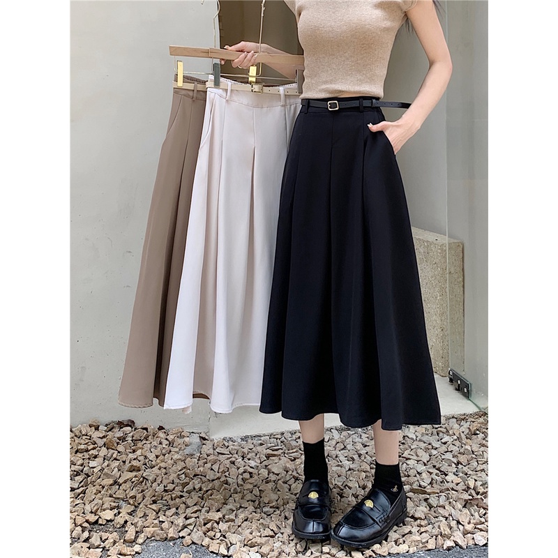 Chân Váy Xếp Li Lưng Cao Thời Trang Mùa Hè Hàng Mới Dành Cho Bạn Nữ