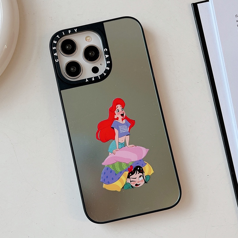 Ốp Điện Thoại Acrylic Chống Sốc Màu Laser Hình Công Chúa Tiên Cá Cho iPhone14 / 13 / 12 / 11 / Pro / Max