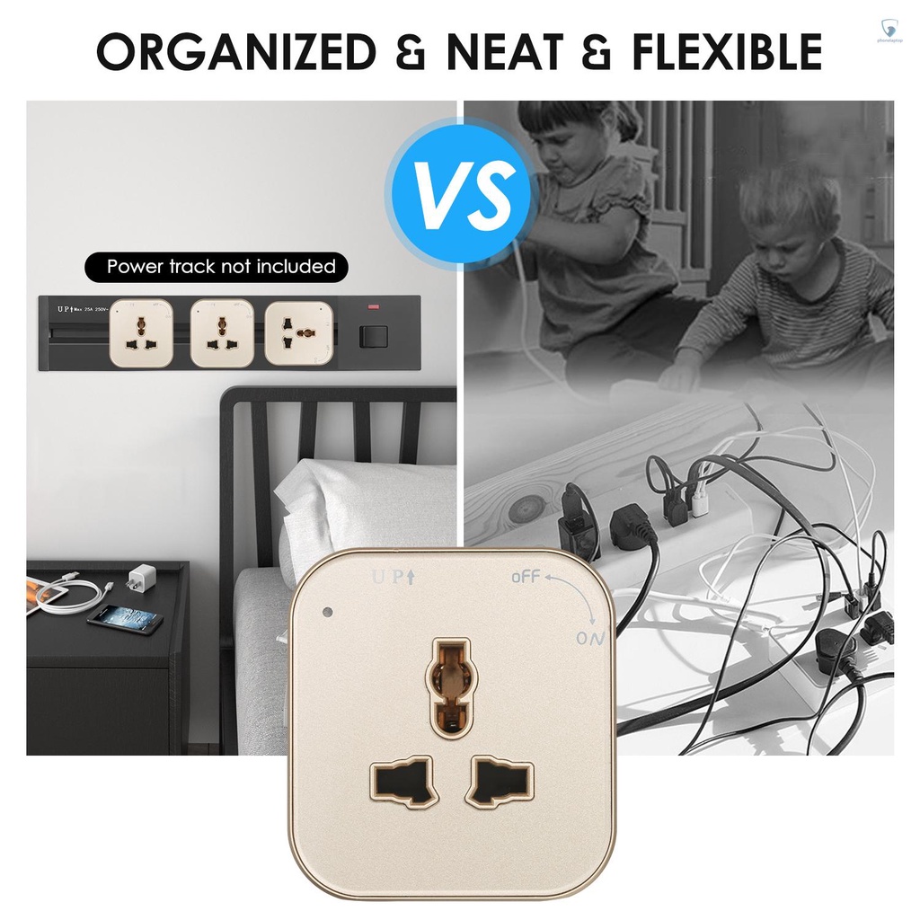 Ổ Cắm Điện Chuyển Đổi 3 Chấu Chuyên Dụng Cho Di Động