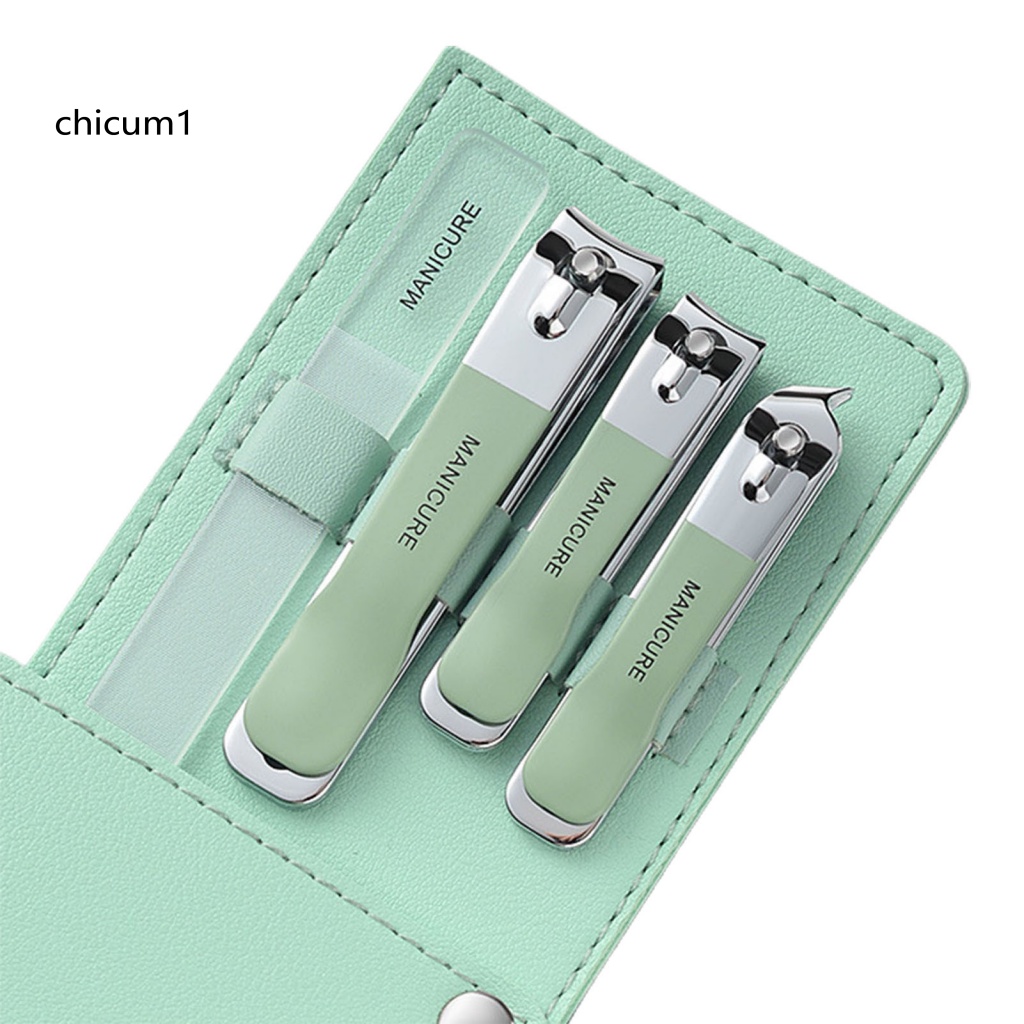 1 Bộ Dụng Cụ Cắt Móng Tay Bằng Thép Không Gỉ Chống Văng