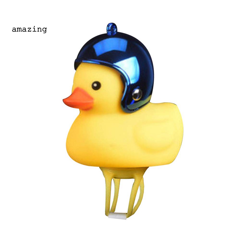 Đèn Gắn Tay Lái Xe Đạp Hình Vịt Hoạt Hình Đội Nón Bảo Hiểm Dễ Thương