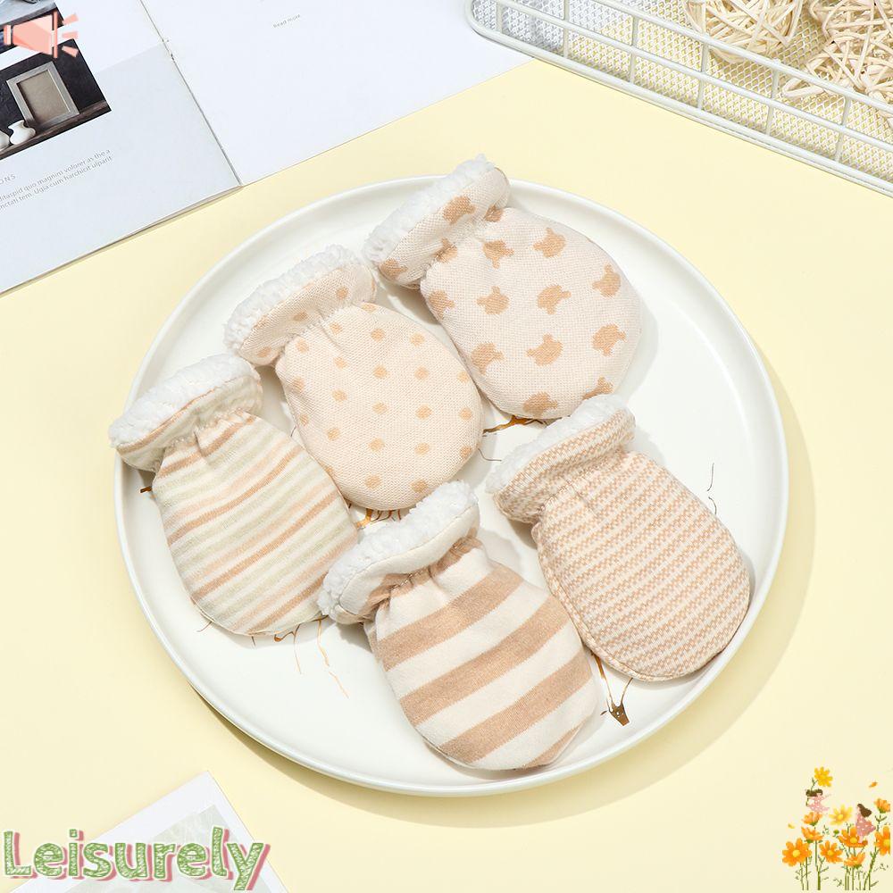 Găng Tay Vải Lông Cừu Dày Dặn Ấm Áp Dễ Thương Cho Bé