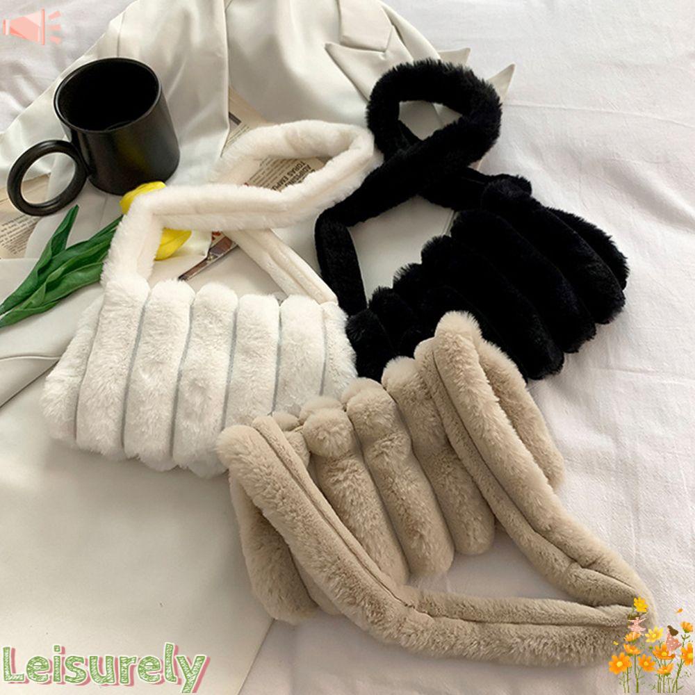 Túi Xách Đeo Vai Phủ Lông Mềm Mại Thời Trang Sành Điệu