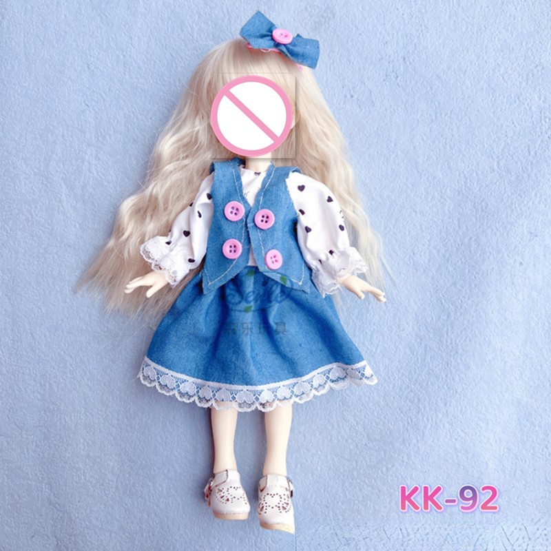 Bộ Đầm Thời Trang Cho Búp Bê 30cm BJD