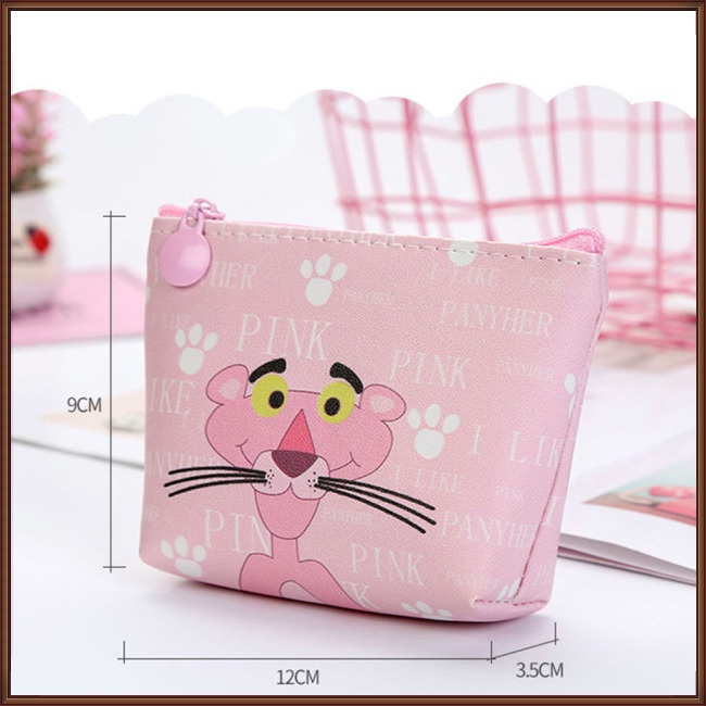 Ví Đựng Tiền Xu Có Khóa Kéo Họa Tiết Hoạt Hình Dễ Thương Cho Nữ