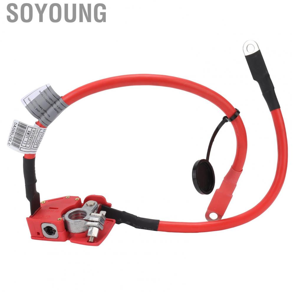 Soyoung Battery Cable  Better Control Heat Insulation Firm Connection Waterproof Flame Retardant Vehicle 61126834543 ABS Metal for Replacement