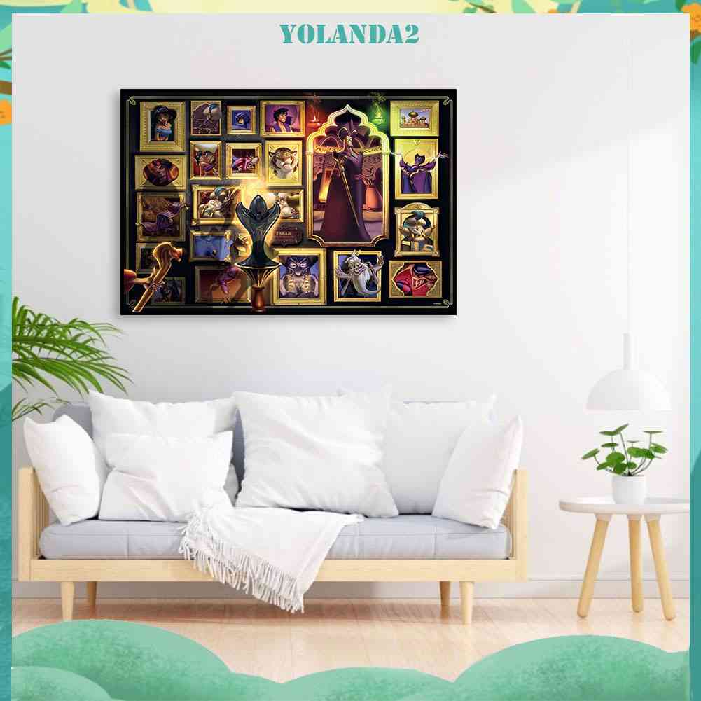 Bộ Tranh Đính Đá Treo Tường Họa Tiết Nhân Vật Hoạt Hình Disney Độc Đáo